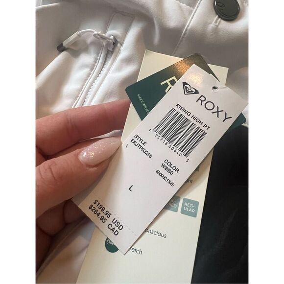 Roxy NWT women’s Rising High Technical Snow Pants athletic sport Large - Picture 9 of 9
